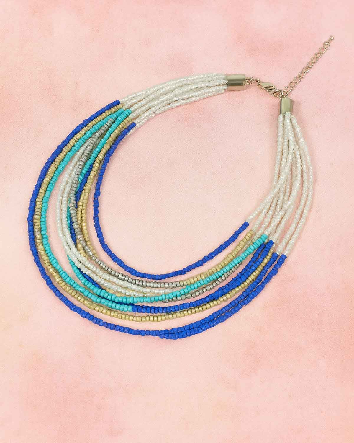 Elspeth Multi-stranded Beaded Ladies Necklace - Image 1 - The Classic Boutique