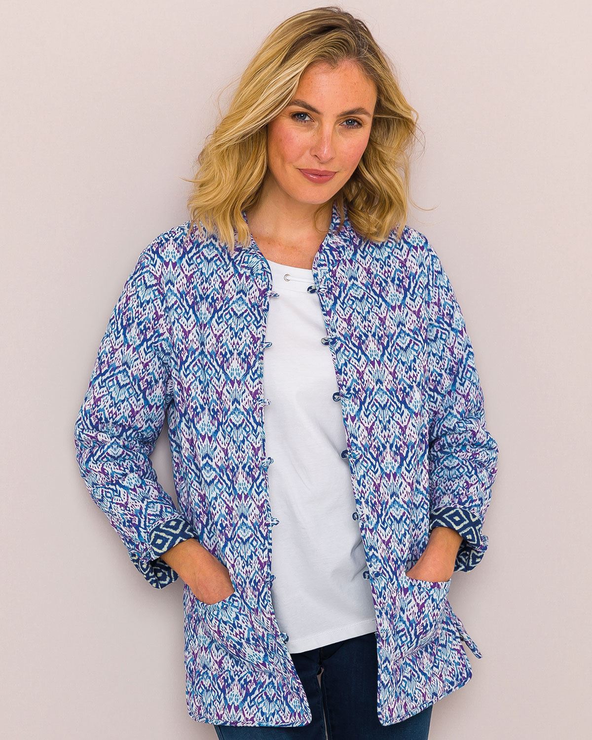 Camilla Quilted Reversible Ladies Jacket - Image 2 - The Classic Boutique
