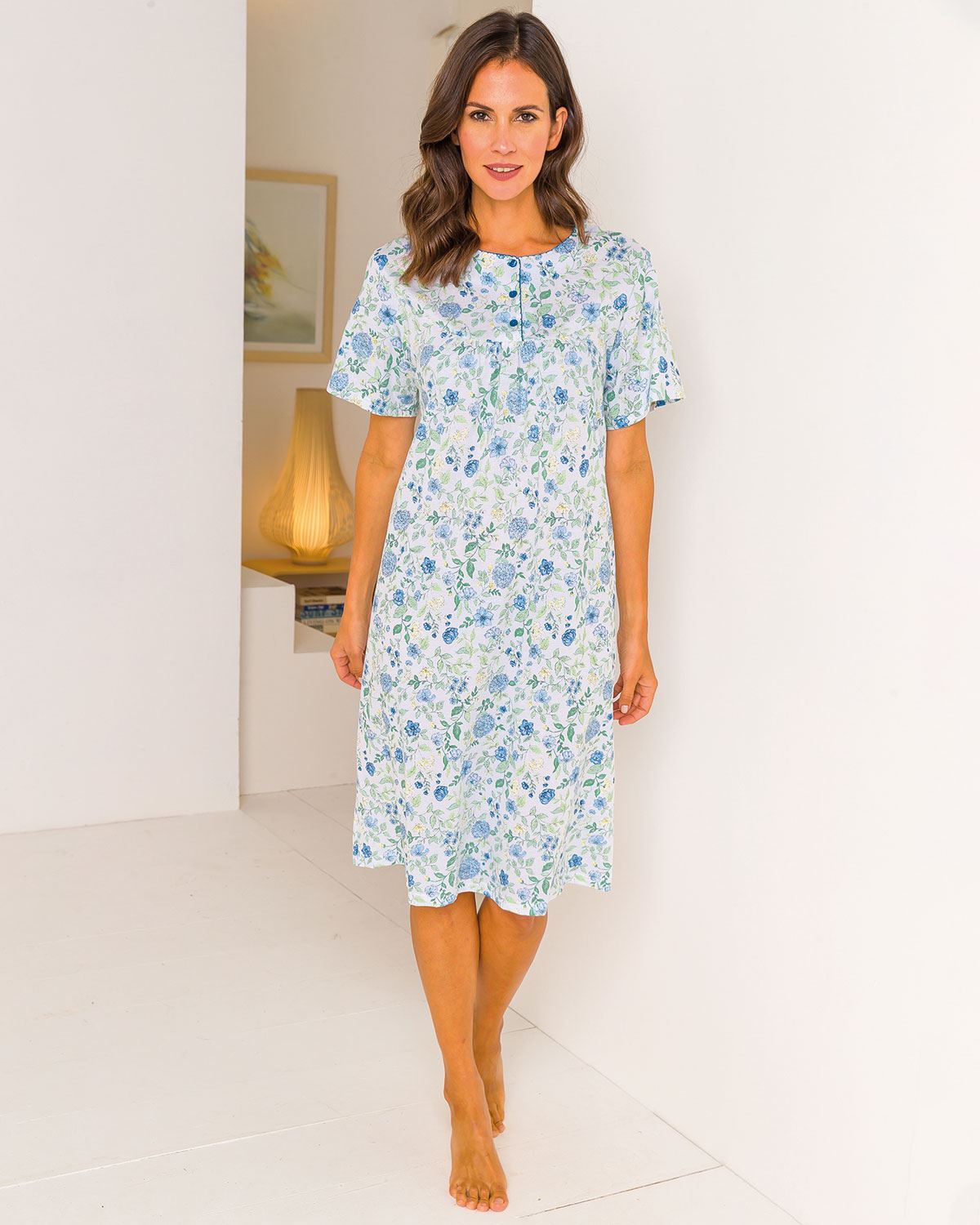 Slenderella Cotton Nightdress Beryl - Image 1 - The Classic Boutique