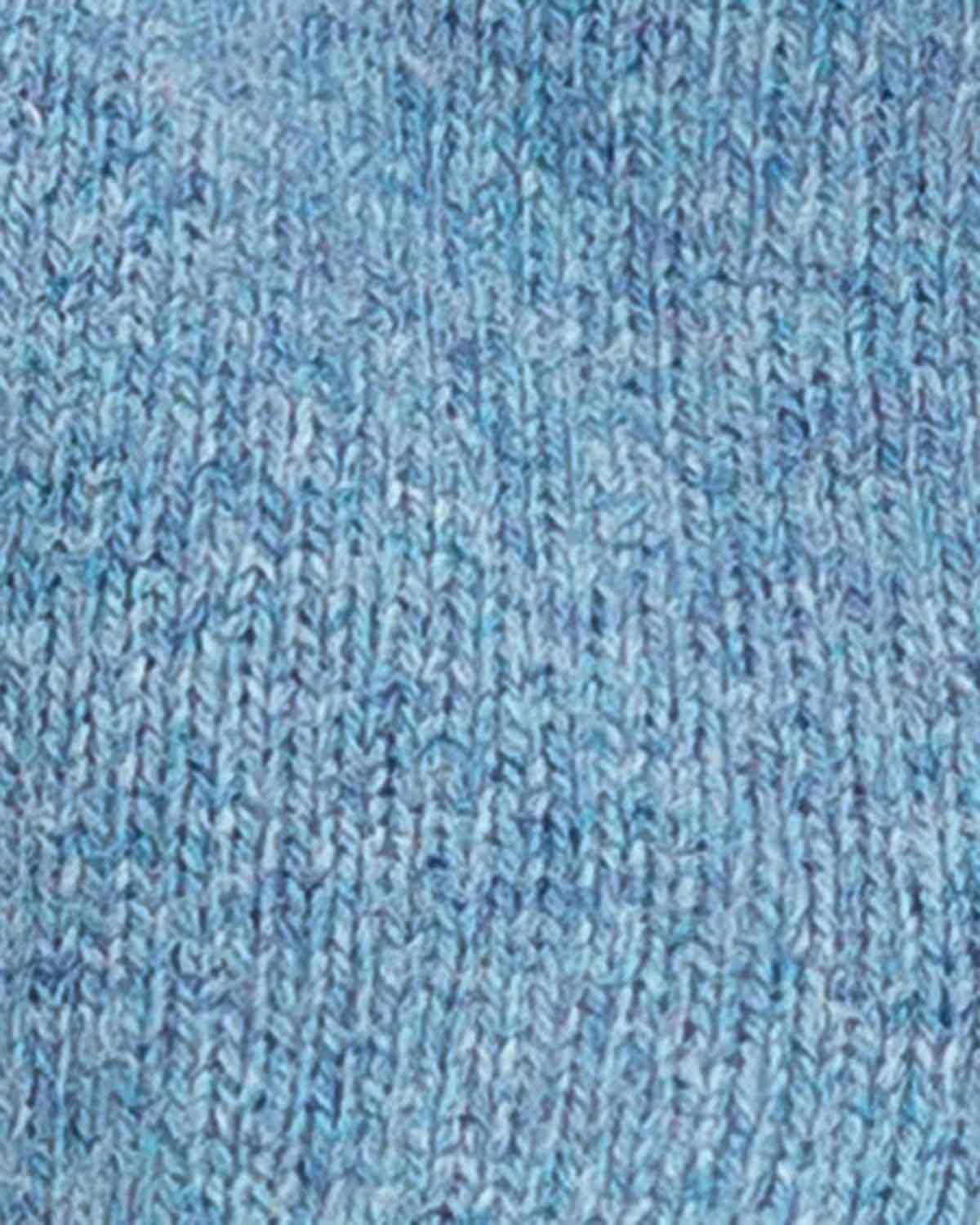 Nina V Neck Pure Shetland Wool Waistcoat - Chambray - Image 3 - The Classic Boutique