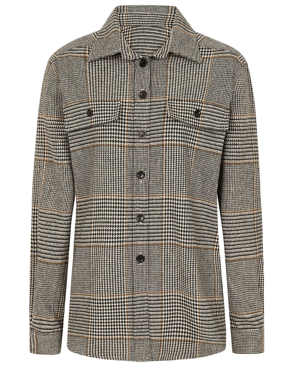 Radwell Checked Wool Blend Shirt Style Jacket - Image 2 - The Classic Boutique