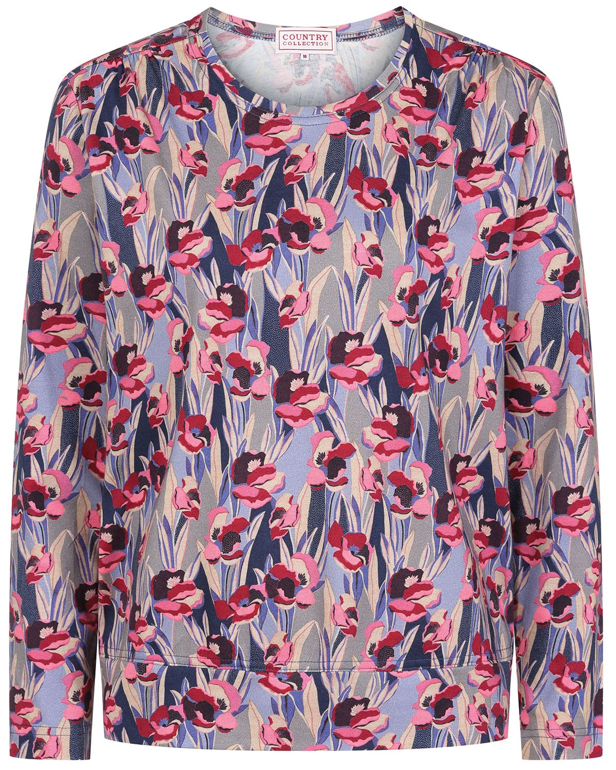 Octavia Floral Cotton Long Sleeve Blouson Top - Image 2 - The Classic Boutique