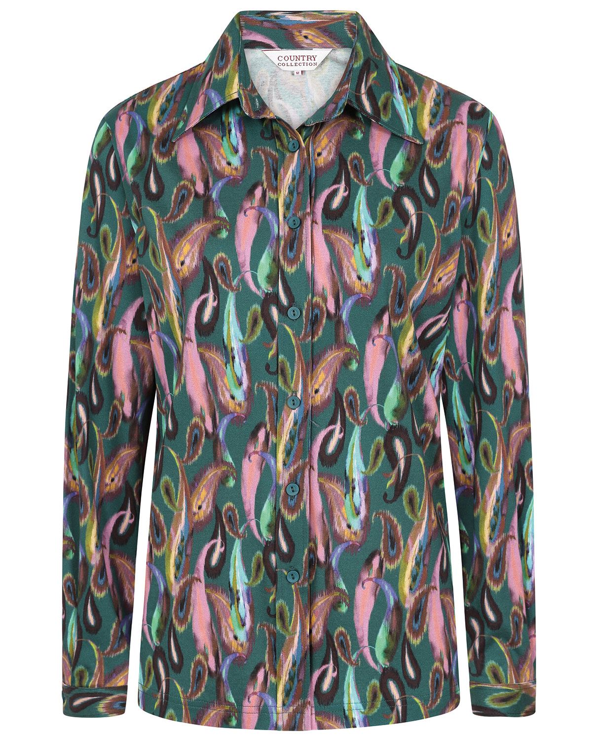 Logan Pure Silky Cotton Long Sleeve Blouse - Image 2 - The Classic Boutique