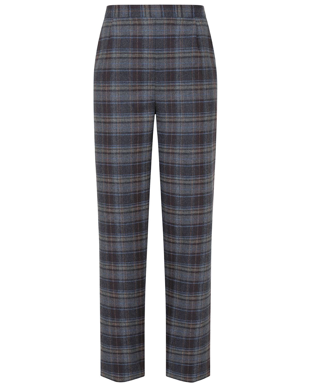 Dover Wool Blend Checked Trousers - Image 2 - The Classic Boutique