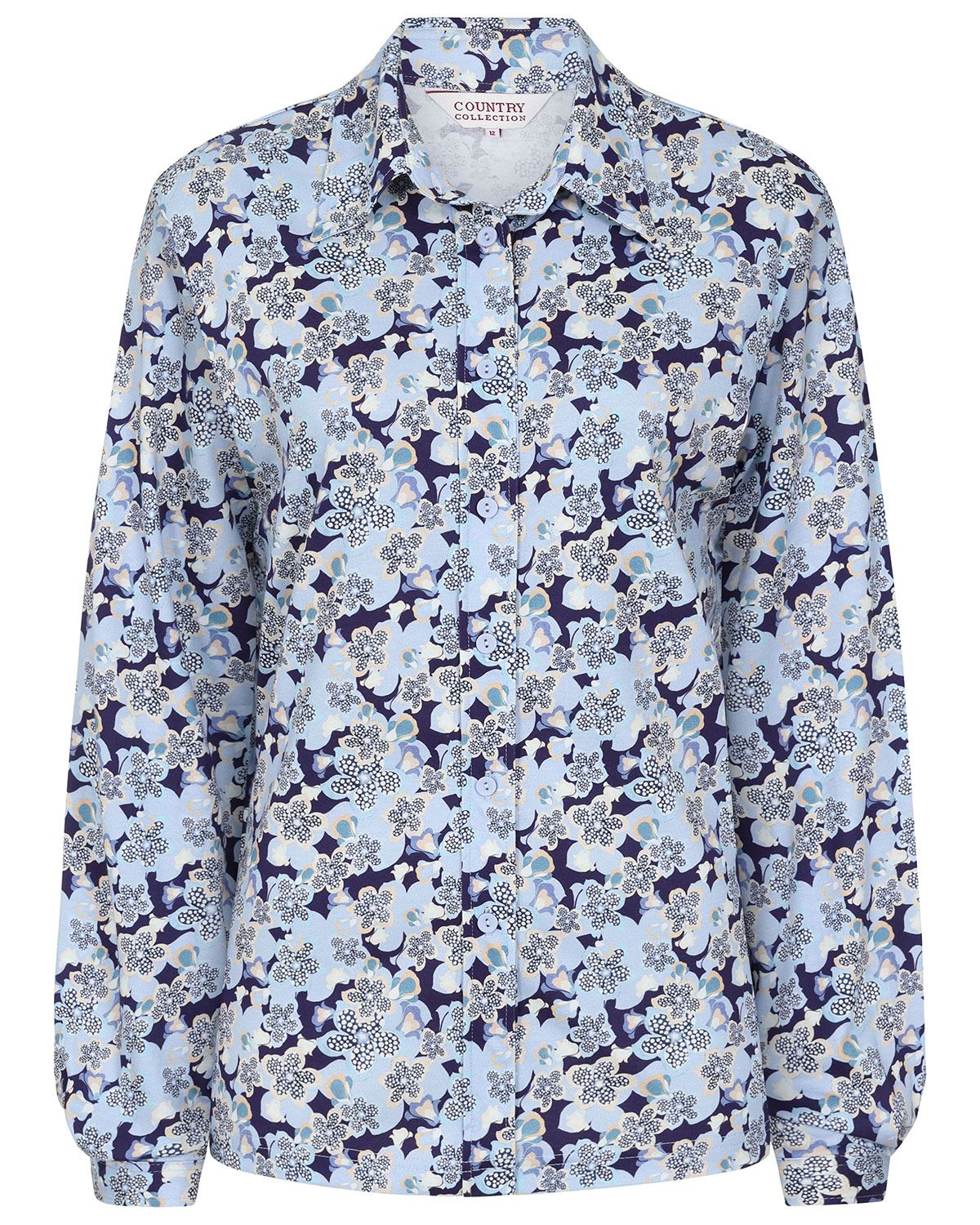 Felicity Pure silky Cotton Long Sleeve Blouse - Image 2 - The Classic Boutique