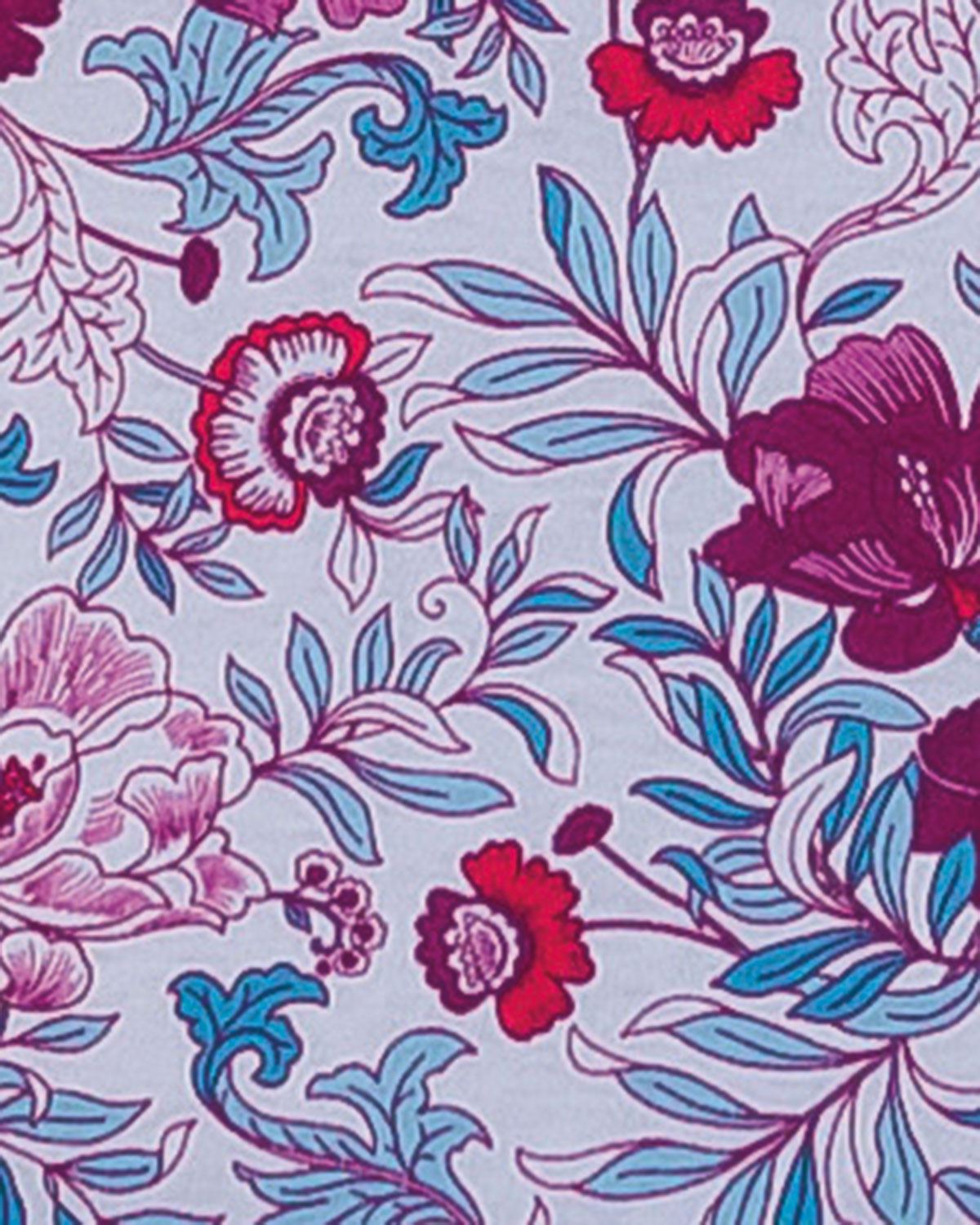 Enya Floral Cotton Short Sleeved Polo Top - Image 2 - The Classic Boutique