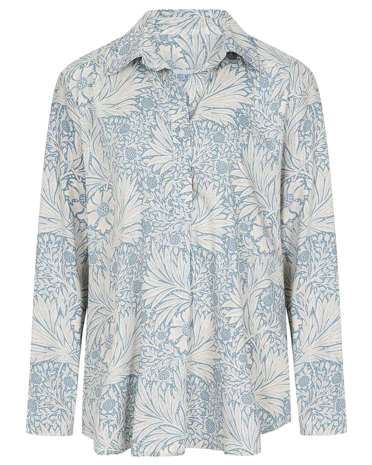 Dakota Viscose Long Sleeve Floral Tunic Blouse - Image 2 - The Classic Boutique