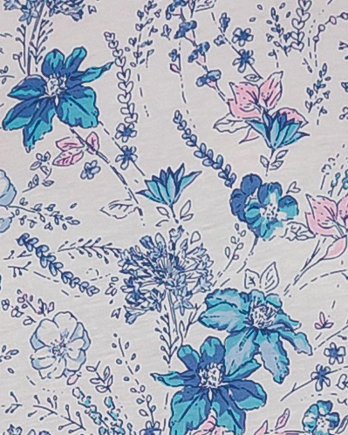 Slenderella Hayley Floral Short Sleeve Cotton Pyjamas - Image 2 - The Classic Boutique