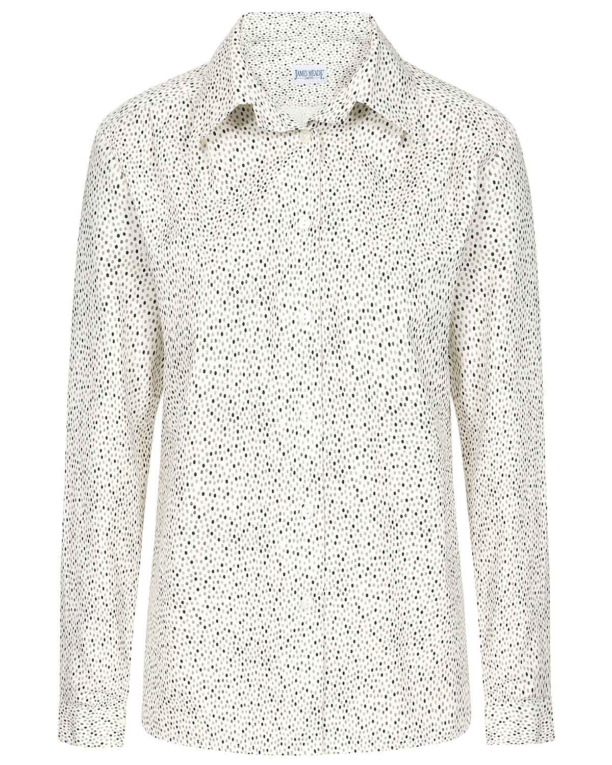 Andrea Patterned Cotton Long Sleeve Blouse - Image 2 - The Classic Boutique
