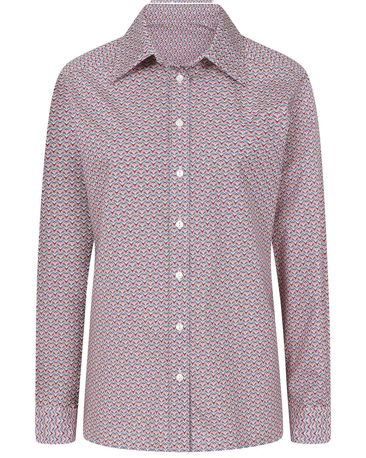 Jolene Patterned Cotton Long Sleeve Blouse - Image 3 - The Classic Boutique