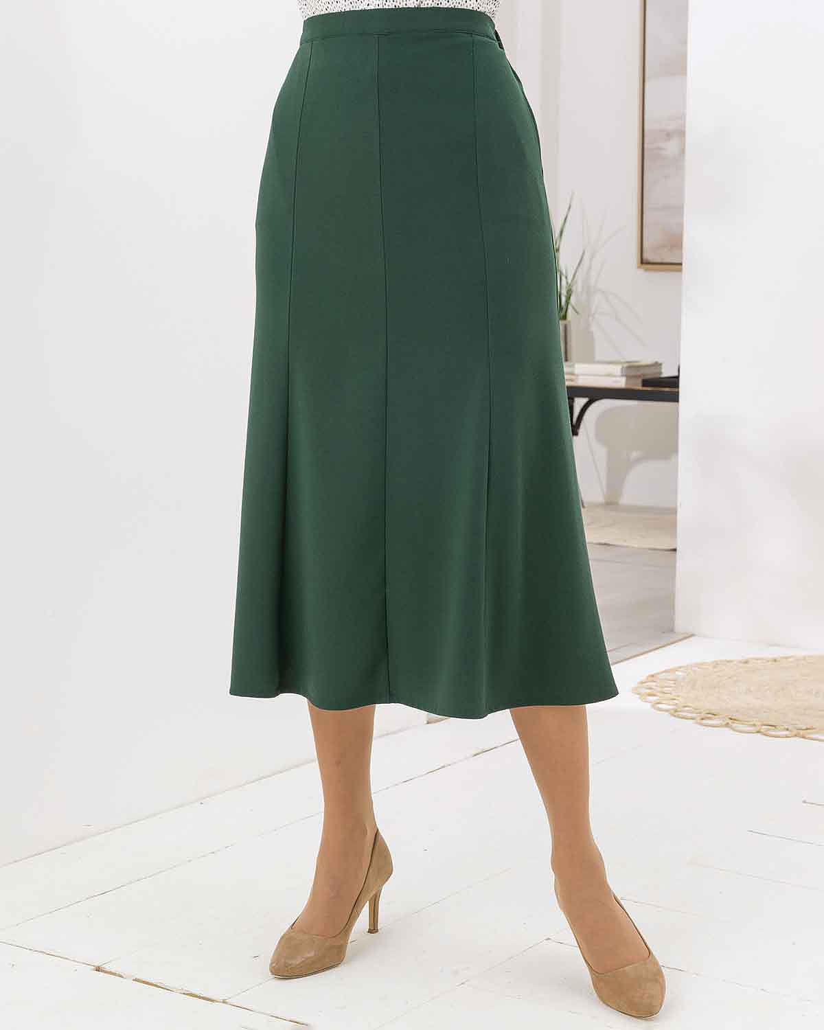 Kimberley Green A Line Pull On Skirt - Image 1 - The Classic Boutique