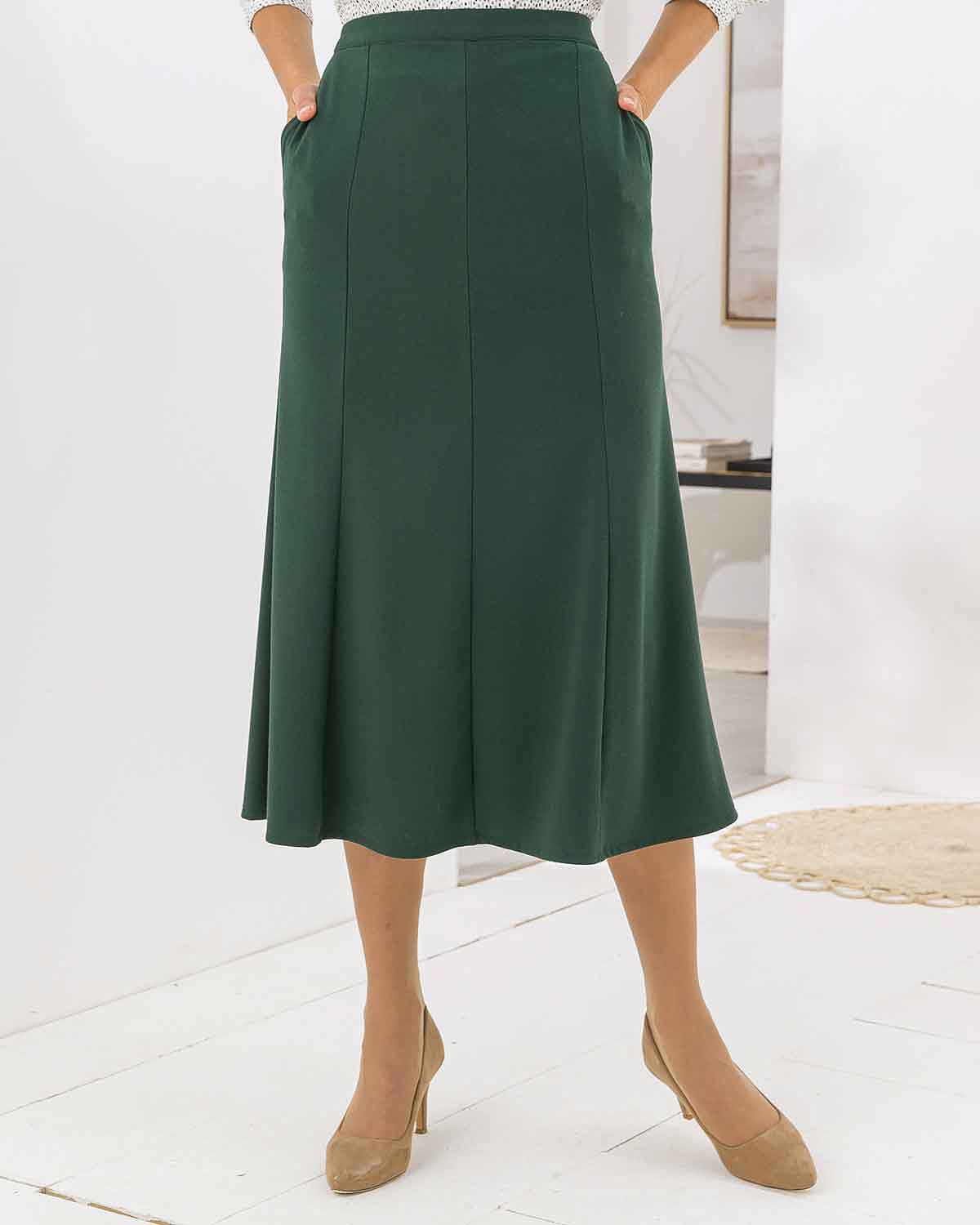 Kimberley Green A Line Pull On Skirt - Image 2 - The Classic Boutique