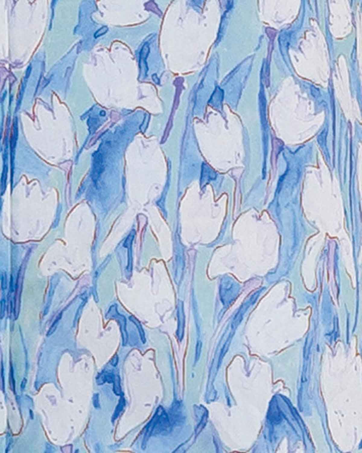 Melanie Floral Pure Cotton Soft Pleated Lined Skirt - Image 4 - The Classic Boutique