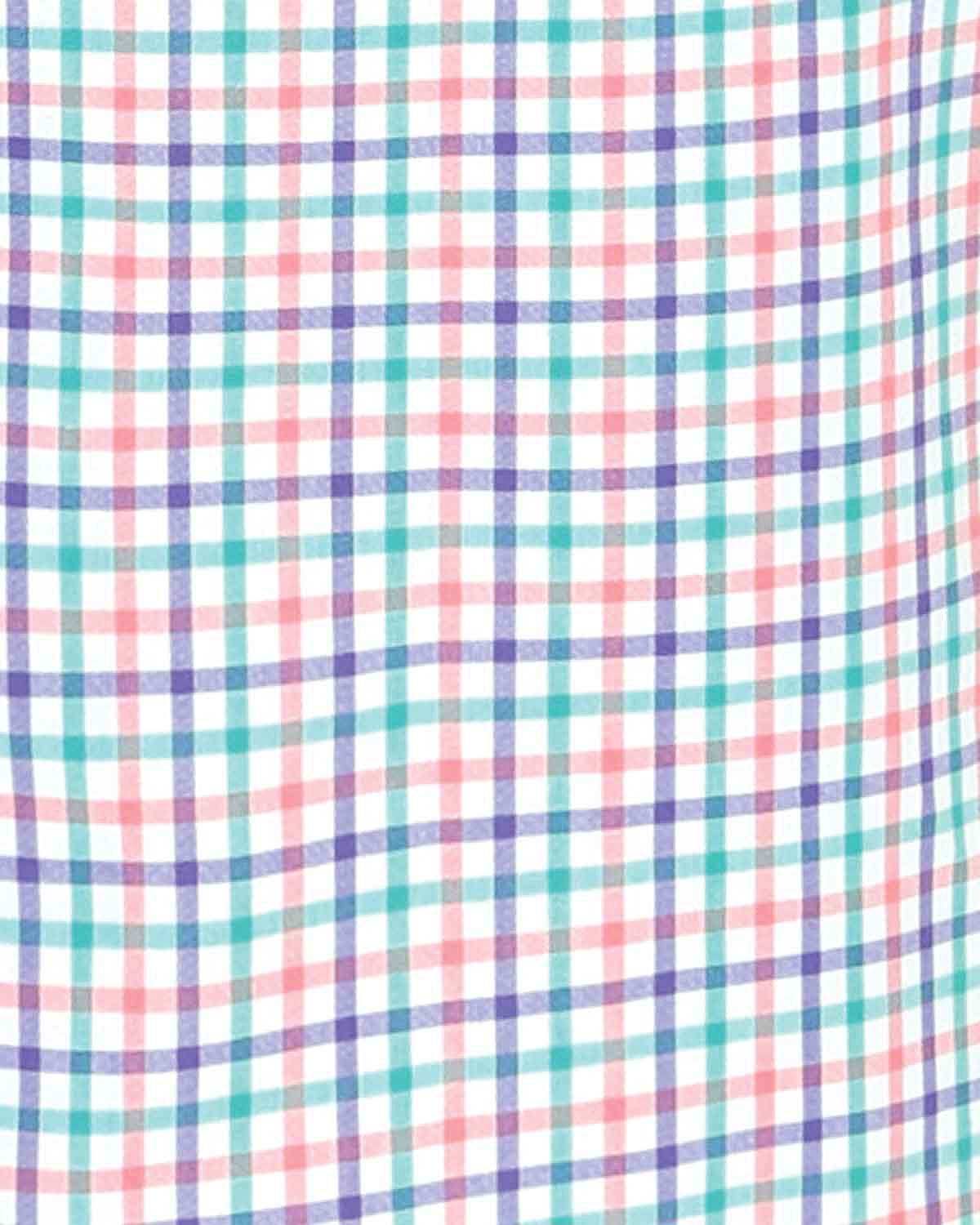 Eileen Checked Pure Cotton Short Sleeve Blouse - Image 4 - The Classic Boutique