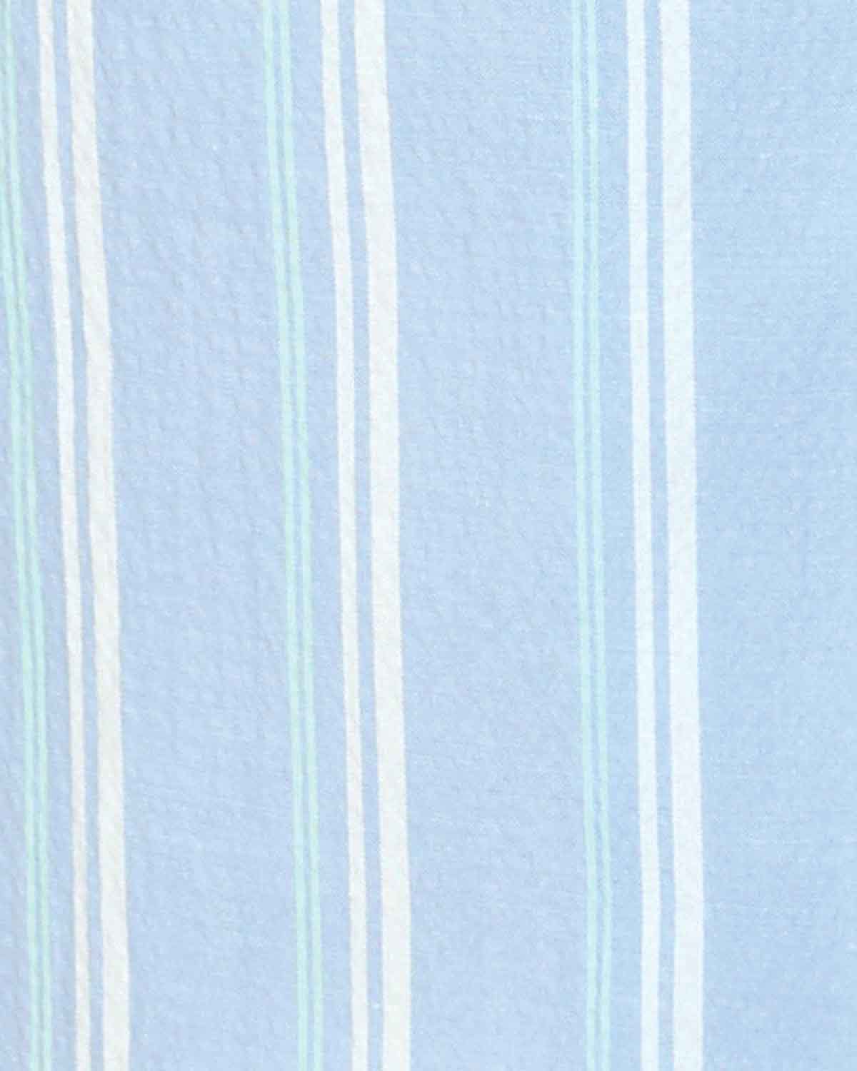 Allegra Striped Cotton Rich Short Sleeve Blouse - Image 4 - The Classic Boutique