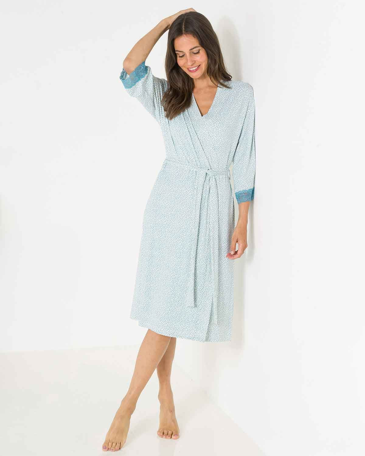 classic dressing gowns ladies Lightweight Women's Bathrobe