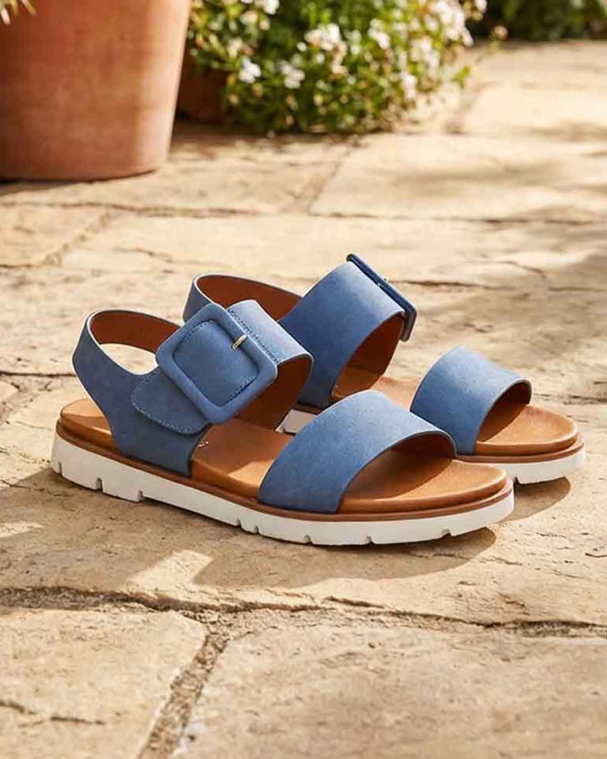 Lunar Cher Sling Back Sandal - Blue - Lunar