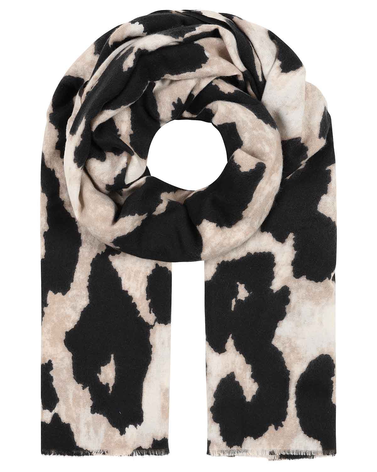 Lyla Patterned Pure Viscose Scarf - The Classic Boutique