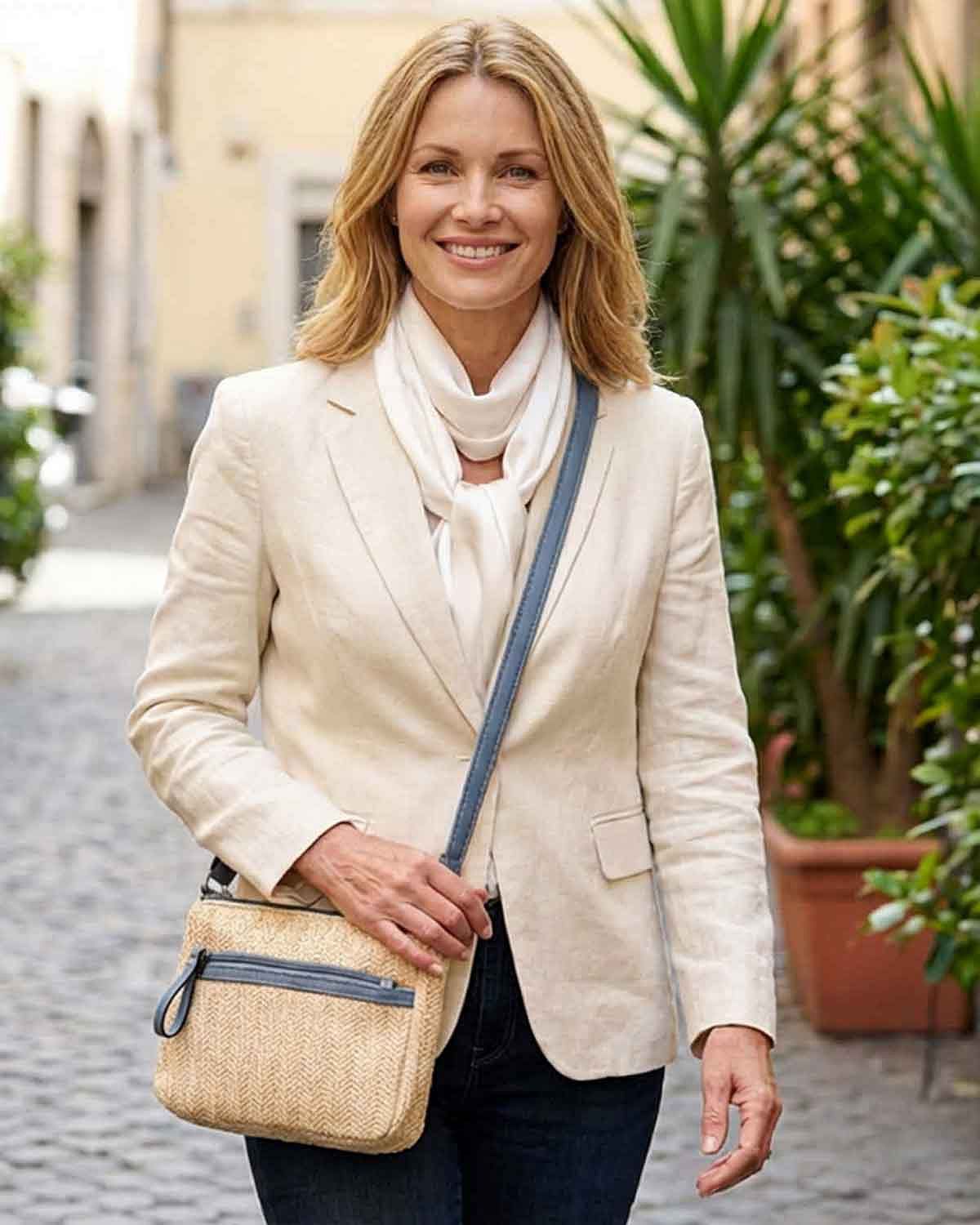Mina Fabric Across The Body Handbag - The Classic Boutique