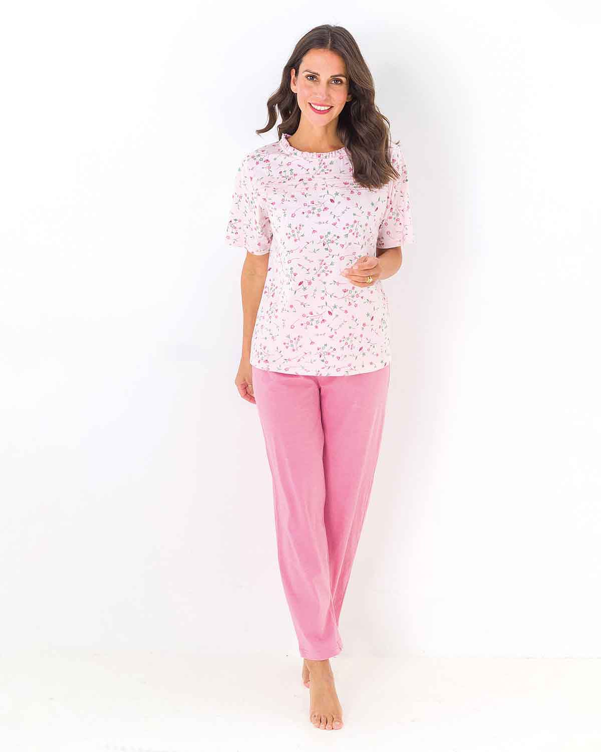 Michalea Short Sleeve Cotton Pyjamas - The Classic Boutique