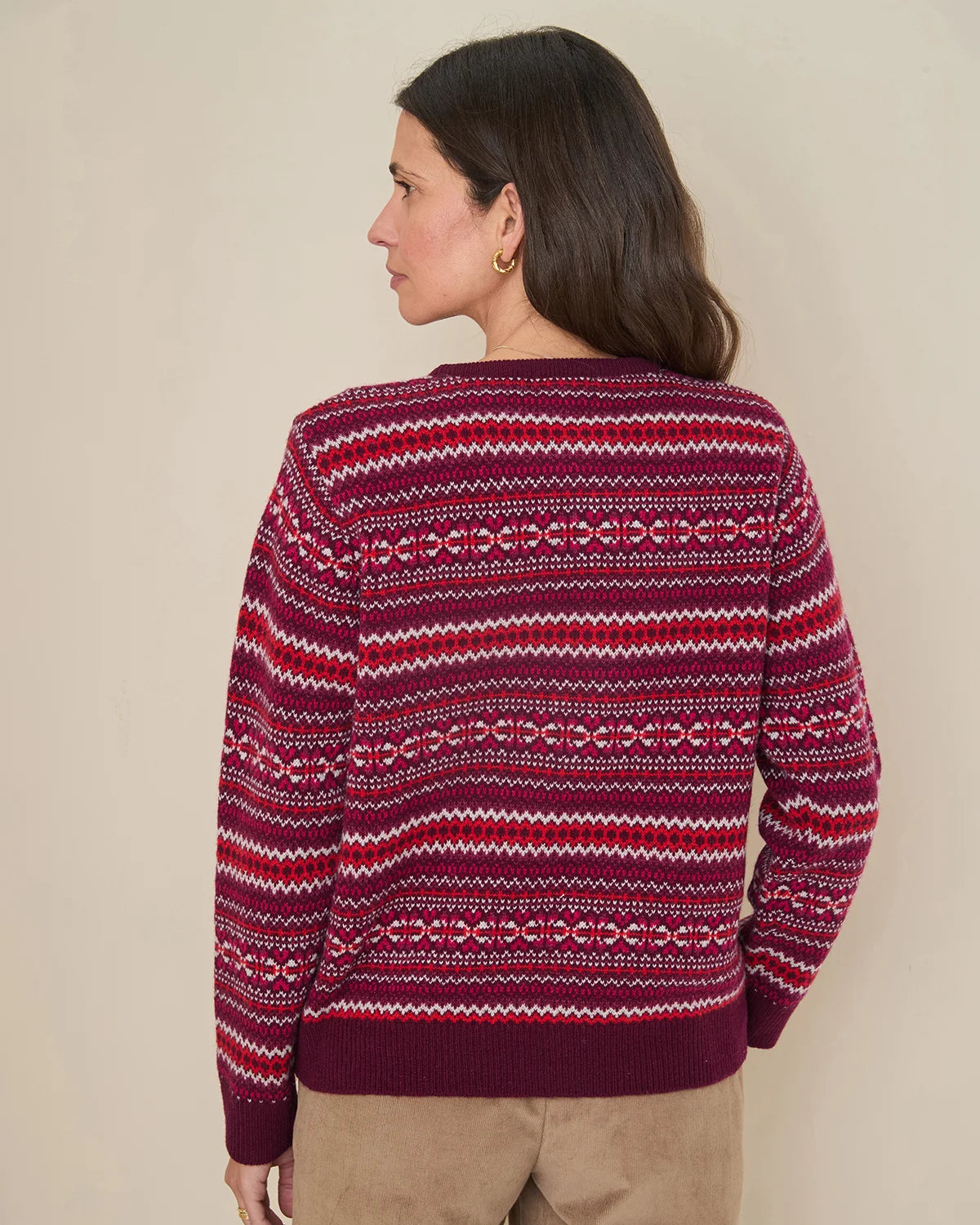 Vera Fairisle Design Pure Lambswool Jumper